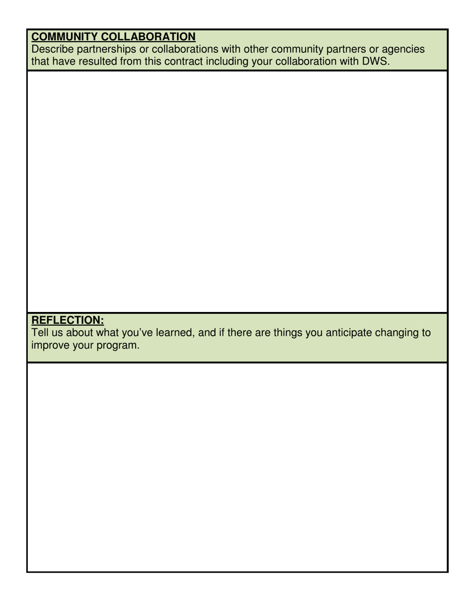 Annual Report - TANF Family Housing - Utah, Page 5