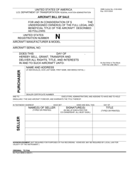 AC Form 8050-2 Aircraft Bill of Sale, Page 2