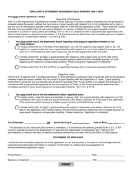 Application for License to Operate a Food and Lodging Establishment - Vermont, Page 2