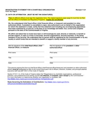 Form 102 (OCRP-102) Registration Statement for a Charitable Organization - Virginia, Page 7