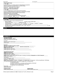 DOH Form 210-055 Anthrax Reporting Form - Washington, Page 4