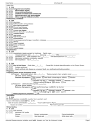 DOH Form 210-066 Arboviral Disease Reporting Form - Washington, Page 3