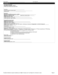 DOH Form 210-016 Foodborne Botulism Reporting Form - Washington, Page 5