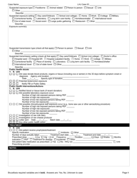 DOH Form 210-019 Brucellosis Reporting Form - Washington, Page 4