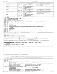 DOH Form 420-212 Burkholderia Reporting Form - Washington, Page 3