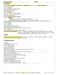 DOH Form 420-110 Covid-19 Extended Form - Washington, Page 2