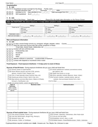 DOH Form 210-022 Cryptosporidiosis Reporting Form - Washington, Page 2