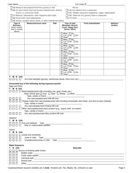 DOH Form 210-022 Cryptosporidiosis Reporting Form - Washington, Page 3