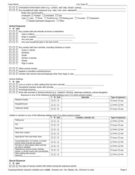 DOH Form 210-022 Cryptosporidiosis Reporting Form - Washington, Page 4