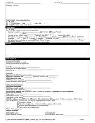 DOH Form 420-011 Cryptococcus Gattii Reporting Form - Washington, Page 4