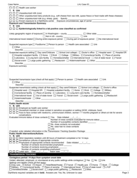 DOH Form 210-056 Diphtheria Reporting Form - Washington, Page 3