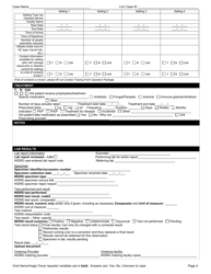 DOH Form 420-128 Viral Hemorrhagic Fever Reporting Form - Washington, Page 4