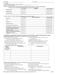 DOH Form 210-026 Giardiasis Reporting Form - Washington, Page 3