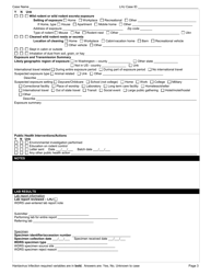 DOH Form 210-028 Hantavirus Infection Reporting Form - Washington, Page 3