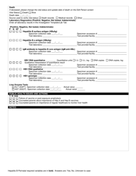 DOH Form 420-088 Perinatal Hepatitis B Reporting Form - Washington, Page 3