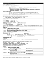 DOH Form 210-078 Hepatitis B - Chronic, Interview Reporting Form - Washington, Page 2