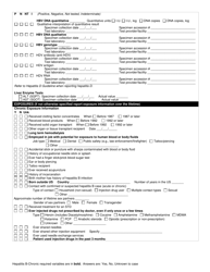 DOH Form 210-078 Hepatitis B - Chronic, Interview Reporting Form - Washington, Page 3
