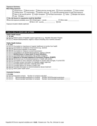 DOH Form 210-078 Hepatitis B - Chronic, Interview Reporting Form - Washington, Page 4