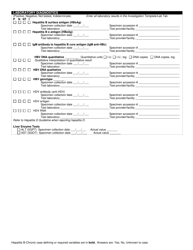 DOH Form 420-225 Hepatitis B - Chronic, Surveillance Reporting Form - Washington, Page 2