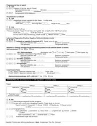 DOH Form 150-115 Hepatitis C - Acute Reporting Form - Washington, Page 2