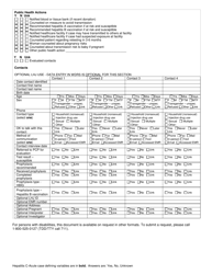 DOH Form 150-115 Hepatitis C - Acute Reporting Form - Washington, Page 4