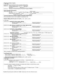 DOH Form 210-031 Hepatitis B - Acute Reporting Form - Washington, Page 2