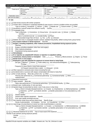 DOH Form 210-031 Hepatitis B - Acute Reporting Form - Washington, Page 3