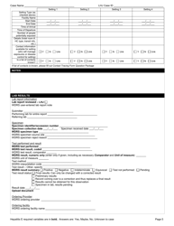 DOH Form 210-033 Hepatitis E Reporting Form - Washington, Page 5