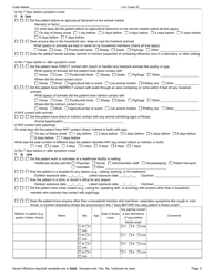 DOH Form 420-018 Novel Influenza Reporting Form - Washington, Page 5
