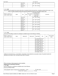 DOH Form 420-018 Novel Influenza Reporting Form - Washington, Page 6