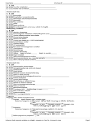 DOH Form 420-019 Influenza Death Reporting Form - Washington, Page 2