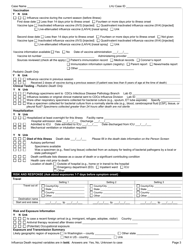 DOH Form 420-019 Influenza Death Reporting Form - Washington, Page 3