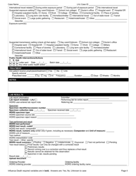 DOH Form 420-019 Influenza Death Reporting Form - Washington, Page 4