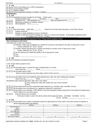 DOH Form 210-034 Legionellosis Reporting Form - Washington, Page 2