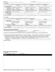 DOH Form 210-034 Legionellosis Reporting Form - Washington, Page 3