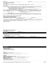 DOH Form 210-036 Lyme Disease Reporting Form - Washington, Page 3