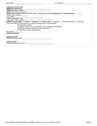 DOH Form 210-036 Lyme Disease Reporting Form - Washington, Page 4