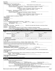 DOH Form 210-037 Malaria Reporting Form - Washington, Page 2
