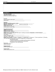 DOH Form 210-038 Meningococcal Disease Reporting Form - Washington, Page 5