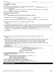 DOH Form 210-073 Measles Reporting Form - Washington, Page 3