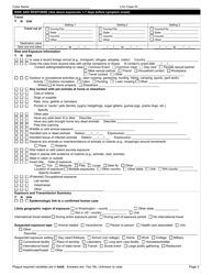 DOH Form 210-058 Plague Reporting Form - Washington, Page 3