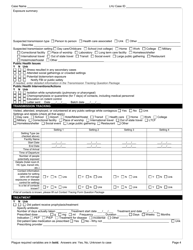 DOH Form 210-058 Plague Reporting Form - Washington, Page 4