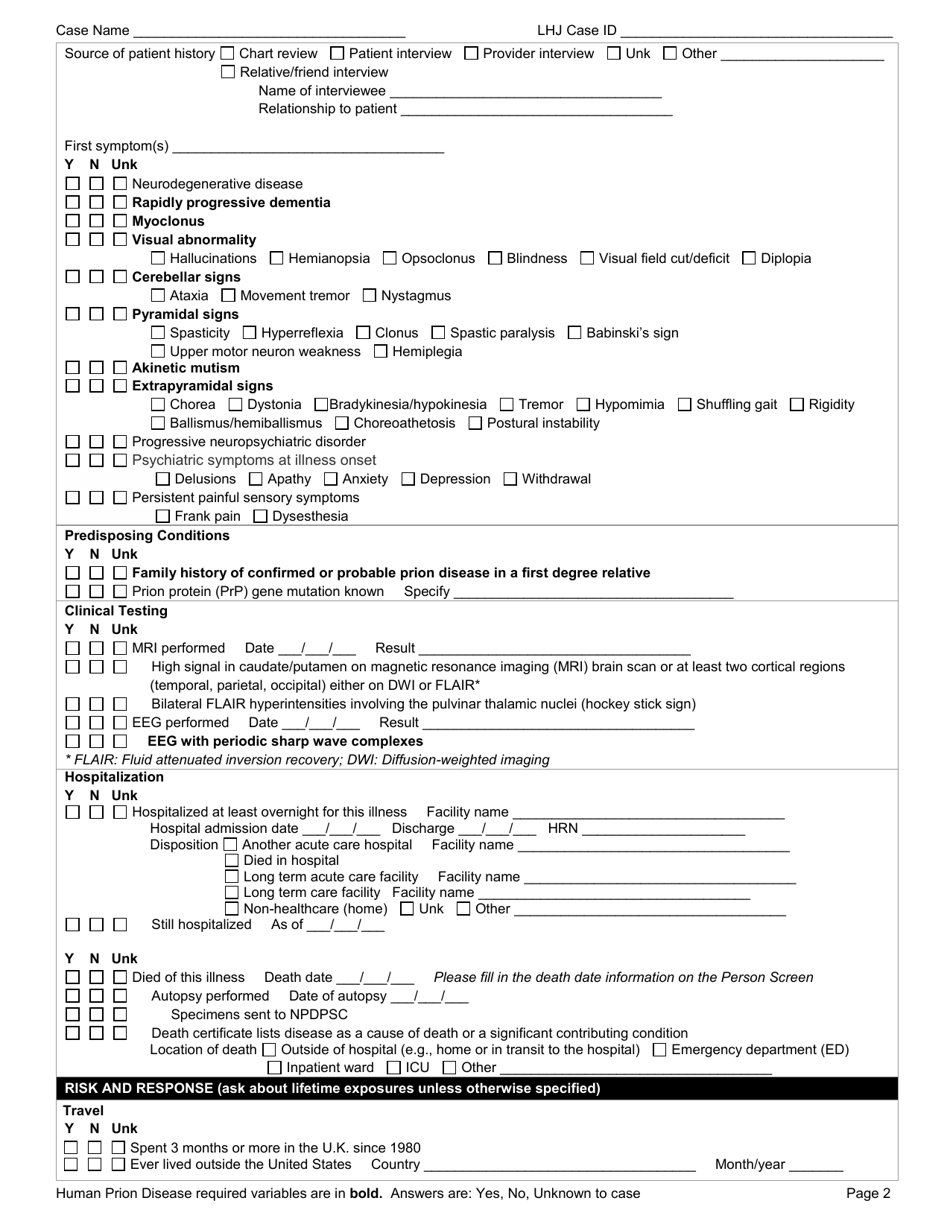 DOH Form 420-003 Download Printable PDF or Fill Online Human Prion ...