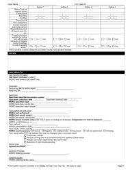 DOH Form 210-059 Poliomyelitis/Afm Reporting Form - Washington, Page 5