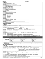 DOH Form 210-067 Rare Disease of Public Health Importance Reporting Form - Washington, Page 2