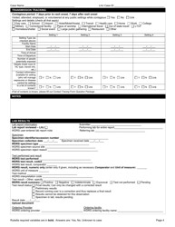 DOH Form 210-074 Rubella Reporting Form - Washington, Page 4