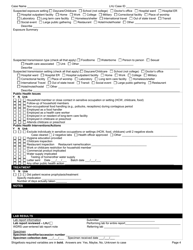 DOH Form 210-047 Shigellosis Reporting Form - Washington, Page 4