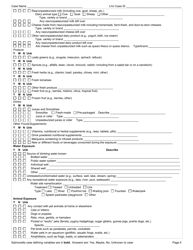 DOH Form 210-046 Salmonellosis Reporting Form - Washington, Page 4