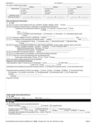 DOH Form 420-123 Coccidioidomycosis Reporting Form - Washington, Page 3