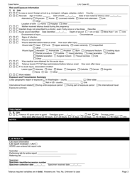 DOH Form 210-061 Tetanus Reporting Form - Washington, Page 3